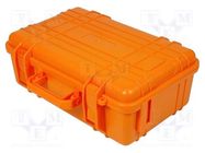 Case; Kind of container: tool case; orange; ABS; 335x236x126.1mm NEWBRAND