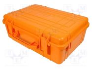 Case; Kind of container: tool case; orange; ABS; 580x400x210mm NEWBRAND