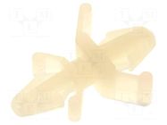 PCB distance; polyamide; L: 4.8mm; snap fastener; natural; UL94V-2 KSS WIRING