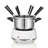 Electric fondue 2L 1200W Stainless Steel / White
