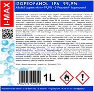 Isopropyl alcohol Isopropanol IPA I-MAX 99.9% 1L, GSG24
