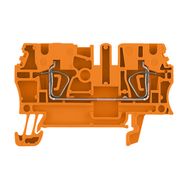 Feed-through terminal block, Tension-clamp connection, 2.5 mm², 800 V, 24 A, Number of connections: 2 Weidmuller