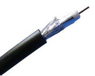 CABLE, COAX, RG6, BLACK, 100M