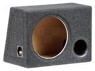 Car loudspeaker enclosure; MDF; black melange; textil; 300mm BASSER