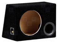 Car loudspeaker enclosure; MDF; black; textil; 300mm; Øhole: 280mm BASSER