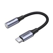 Ugreen AV161 adapter for headphones mini jack 3.5 mm (female) / USB-C (male) 10 cm - gray, Ugreen