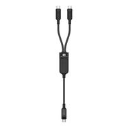 Acefast C5 USB-C - USB-C / USB-C 2in1 100W 480Mb/s cable - black, Acefast