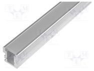 Profiles for LED modules; mat; L: 2m; HR-LINE; aluminium; recessed OPTOFLASH