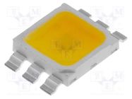 Power LED; white warm; 120°; 350mA; Pmax: 1.6W; P: 1W; 80÷90lm; 5x5mm OPTOSUPPLY