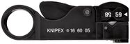 KNIPEX 16 60 05 SB Stripping Tool for coax cable  105 mm