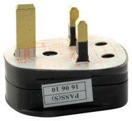 13A MAINS PLUG WITH 3A FUSE BLACK X20