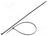 Cable tie; L: 450mm; W: 4.8mm; polyamide; 215.5N; black; Ømax: 130mm KSS WIRING