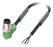 SENSOR CORD, 3P, M12 PLUG-FREE END, 3M