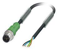 SENSOR CORD, 5P, M12 PLUG-FREE END, 1.5M