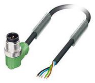 SENSOR CORD, 5P, M12 PLUG-FREE END, 5M