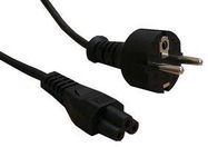 POWER CORD, EURO-IEC 60320 C5, 2M, BLACK