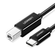 Ugreen US370 45034 cable for USB-C / USB-B printer 1m - black, Ugreen