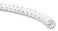 SLEEVING, SPIRAL, 9MM, WHITE, 25M