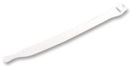 LOOP TIE, WHITE, 200X12.5MM, PK10