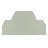 Partition plate (terminal), End and intermediate plate, 92.6 mm x 41.5 mm, dark beige Weidmuller