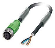 SENSOR CORD, 5P, M12 RCPT-FREE END, 3M