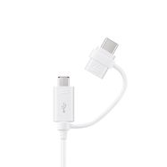 Samsung Combo EP-DG930DWEGWW Cable USB-A / micro USB - USB-C 1.5m - white, Samsung