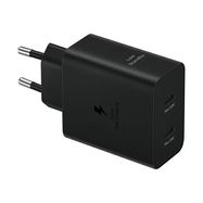 Samsung Power Adapter Duo EP-T5020XBEGEU network charger 2x USB-C 50W - black, Samsung