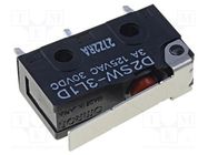 Microswitch SNAP ACTION; 3A/125VAC; 3A/30VDC; with lever; SPDT OMRON Electronic Components