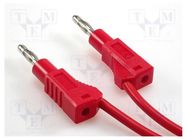 Test lead; 60VDC; 36A; banana plug 4mm,both sides; Len: 2m; red ELECTRO-PJP