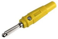 PLUG, 4MM, YELLOW