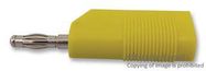 PLUG, 4MM, STACKABLE, YELLOW