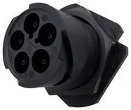 INDUSTRIAL CIR CONN, RCPT, 5POS, JAM NUT
