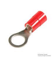 TERMINAL, RING TONGUE, 3/8IN, CRIMP, RED