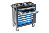 Tool trolley HOGERT HT7G049 with wheels (7 drawers, side door, without tools)