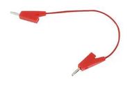 TEST LEAD, 2MM BANANA PLUG, RED, 1M, 5A