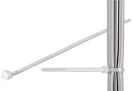 Cable Tie, Weather Resistant Nylon, transparent-white - 3.5 mm wide and 365 mm long, transparent