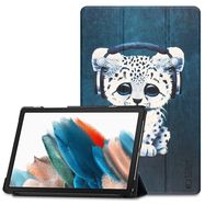 Tech-Protect SmartCase for Samsung Galaxy Tab A8 10.5 X200 / X205 - Blue with Cat, Tech-Protect