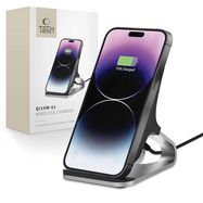 Tech-Protect QI15W-S1 inductive charger 15W in the form of a stand - black, Tech-Protect
