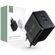 Tech-Protect C35W-2 charger, 2x USB-C PD 35W - black, Tech-Protect