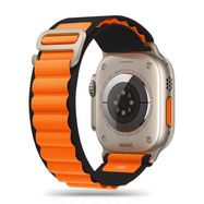 Tech-Protect Nylon Pro Strap for Apple Watch 4 / 5 / 6 / 7 / 8 / 9 / SE / Ultra 1 / 2 (42/44/45/49 mm) - Black &amp; Orange, Tech-Protect