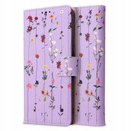 Tech-Protect Wallet Case for Samsung Galaxy A54 5G - Purple Flowers, Tech-Protect