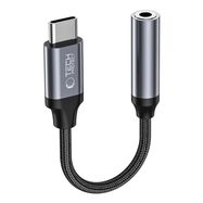 Tech-Protect UltraBoost USB-C / 3.5mm mini jack adapter - black, Tech-Protect