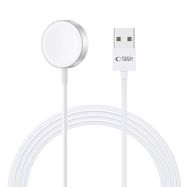 Tech-Protect UltraBoost Magnetic Inductive Charger with USB-A Connector for Apple Watch 1.2m - White, Tech-Protect