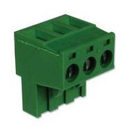 TERMINAL BLOCK, PLUGGABLE, 3POS, 12AWG