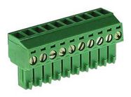 TERMINAL BLOCK, PLUGGABLE, 10POS, 16AWG