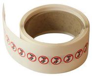 LABEL, LEAD FREE, 15MM ROUND, PK500