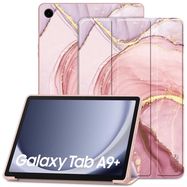 Tech-Protect SmartCase for Samsung Galaxy Tab A9+ 11&quot; X210 / X215 / X216 - Pink Marble, Tech-Protect