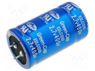 Supercapacitor; SNAP-IN; 400F; 2.7VDC; 0÷20%; Body dim: Ø35x60mm SAMWHA