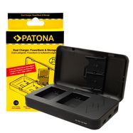 PATONA dual charger for Sony NP-FW50 NEX.3 NEX.5NEX-7 NEX-C3 A33 A55 with power bank function and memory card storage, PATONA