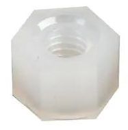 HEX THREADED SPACER, NYLON66, NATURAL